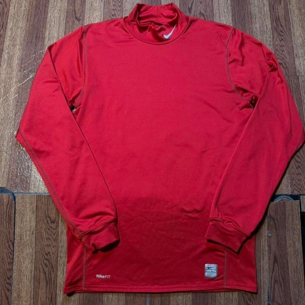 Nike Pro Red Retro Tech Sportswear Sleeve Compression Shirt Medium